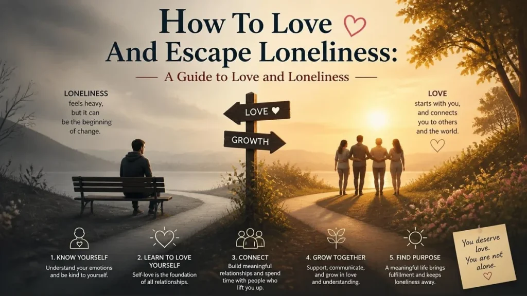 Infographic guide on how to love and escape loneliness