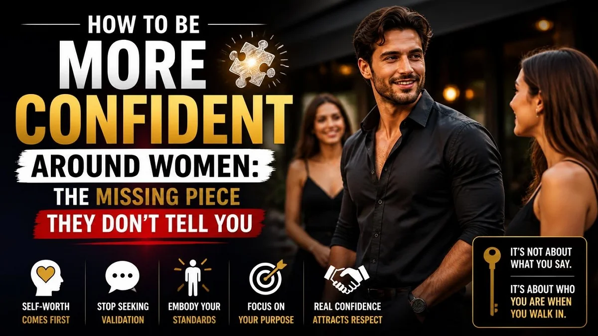 How to be more confident around women framework checklist and five pillars
