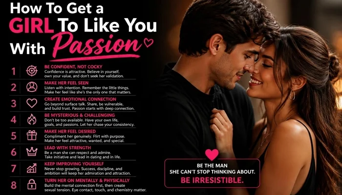 How to get a girl to like you through confidence, emotional connection, and genuine attraction